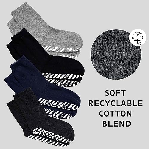 Miniatura 5 de ZAKASA Calcetines antideslizantes de agarre Calcetines antideslizantes para hombres y mujeres, calcetines antideslizantes para adultos mayores,