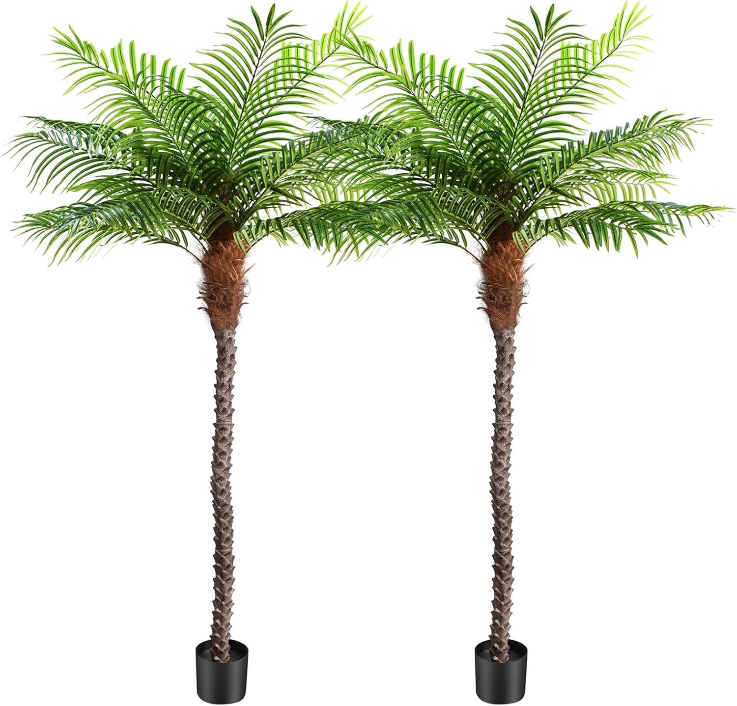 Keeplush 8.5ft Tall Artificial Phoenix Palm Tree for Outdoors Indoor Decor, Large
