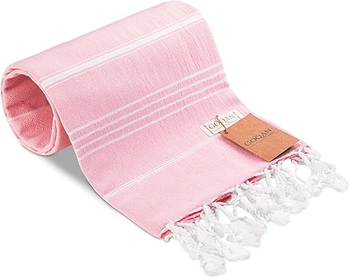 Miniatura 9 de Toalla turca Real Grand Bazaar Pestemal 100% de algodón, prelavada, más suave, 39x69 de Pestemal, para playa, el baño, spa, hammam, toallas súper