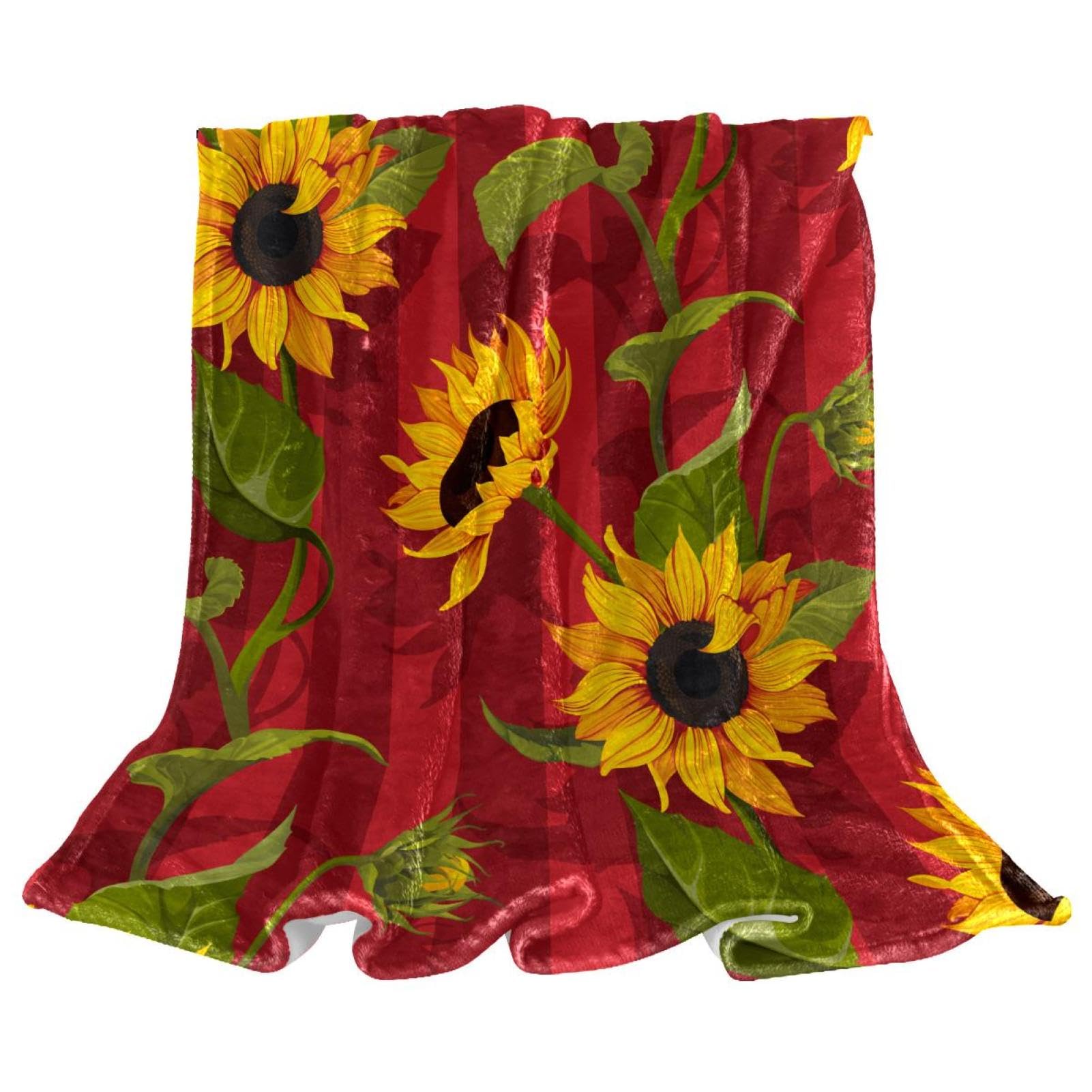 Jeté de canapé polaire doux contre le froid d'hiver, plaid microfibre jaune 150x200