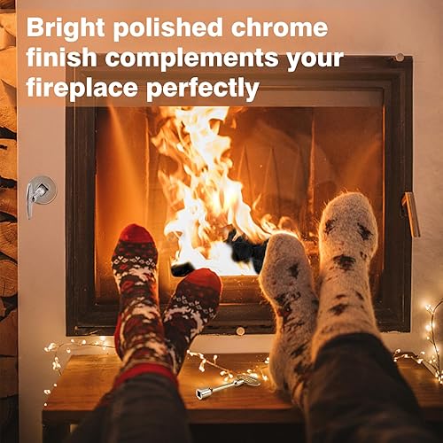 Miniatura 5 de Llave de válvula universal para chimeneas de gas, llaves de chimenea de gas pulido para fogatas, se adapta a válvulas de bola de giro de 14 y 516