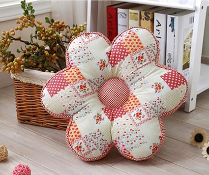 Amazon Co Jp Cute Minorラウンド クッション可愛い 座布団 花型 M ホーム キッチン