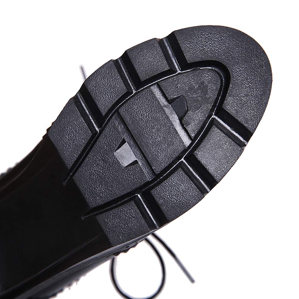 Mujer Tacón de Bloque con Cordones Brogues Derby Pumps Zapatos de Vestir