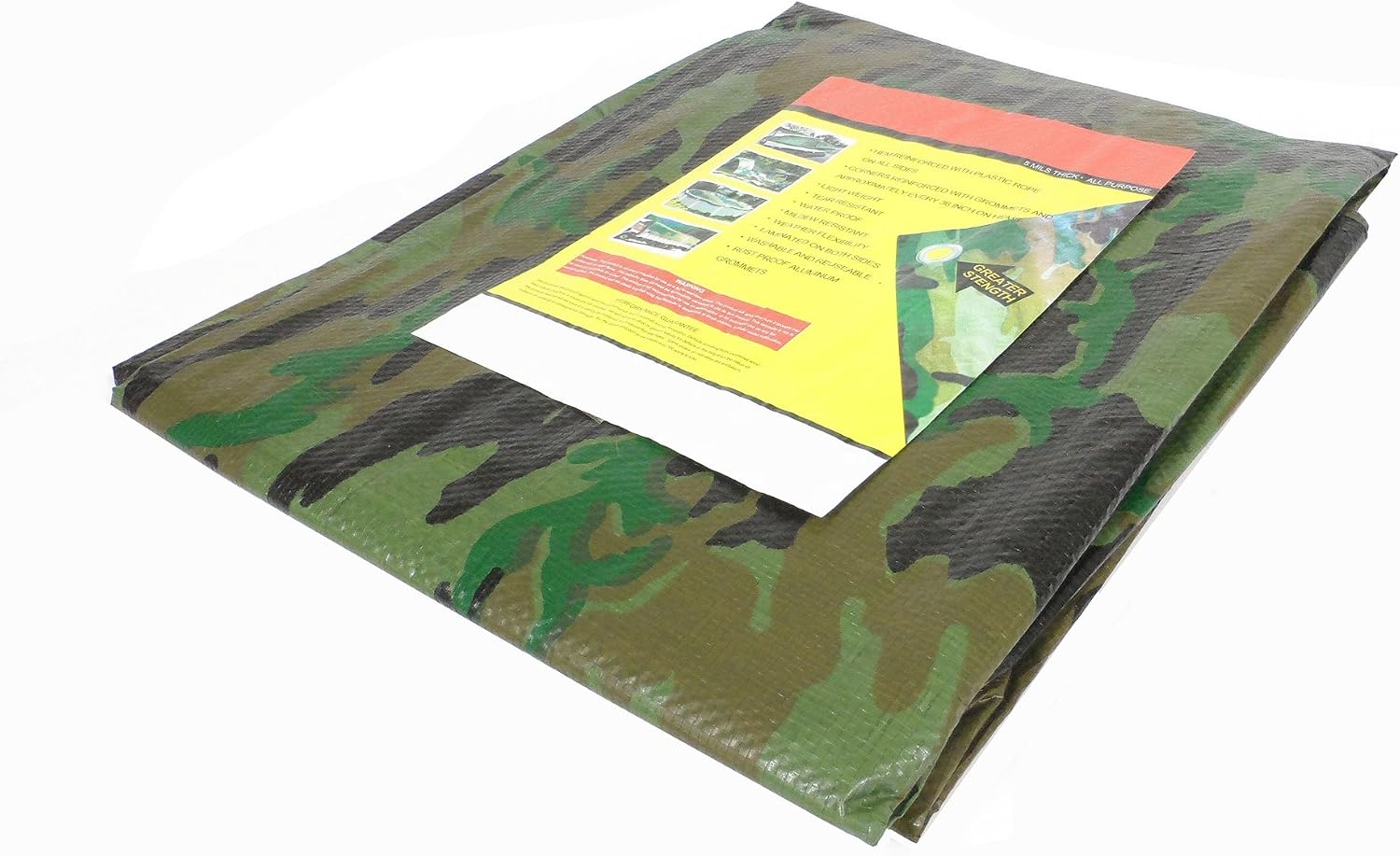 Tarps Tear Resistant Camo Tarp Cover (20' x 20')