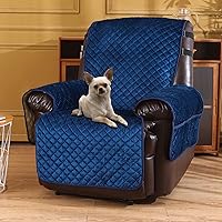 Vista 13 de LUFEIJIASHI Fundas antideslizantes para sofá reclinable de 2 plazas, fundas impermeables para sofá reclinable de 2 asientos, fundas de terciopelo