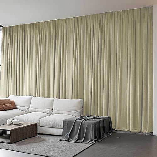 Miniatura 21 de Cortinas de cine en casa insonorizadas separadoras de habitaciones, cortinas divisoras de habitación para sistema de riel de techo o barra con