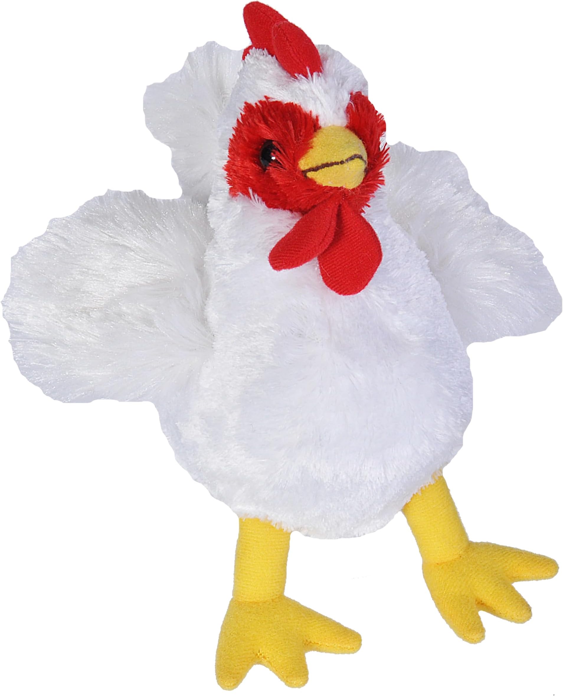 Wild Republic Chicken Plush, Stuffed Animal, Plush Toy, Gifts for Kids, Hug’Ems 7"