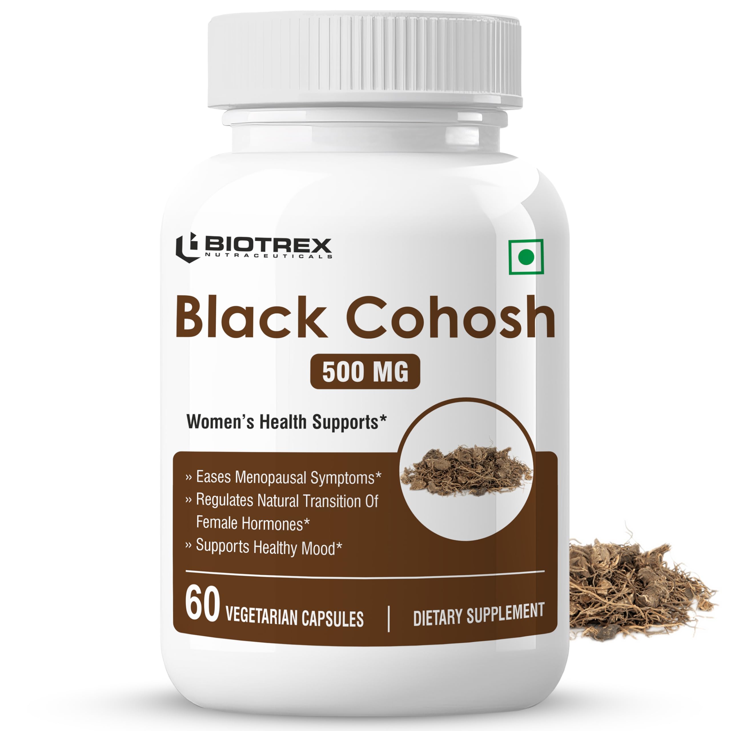 Black Cohosh Capsules (500 mg, 60 Veg Capsule)