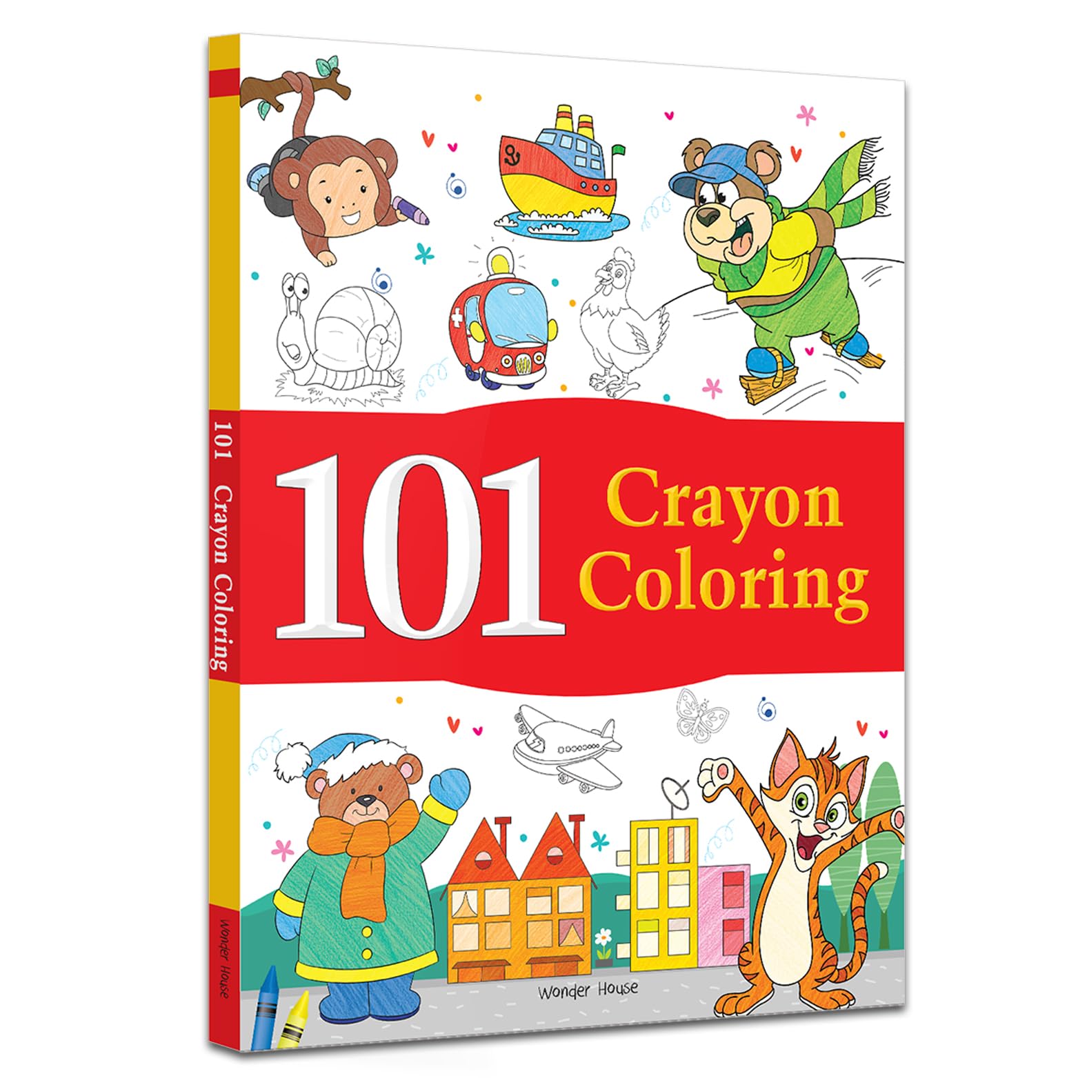 101 Crayon Coloring: Fun Activity Book for Children | Spark Creativity & Motor Skills | Ages 3–6 | Hours of Colorful Learning and Play