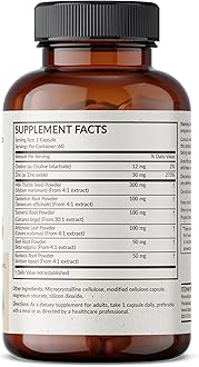 Futurebiotics Liver Detox Advanced Detox & Cleanse Formula Supports Healthy Liver Function with Milk Thistle, Dandelion Root, Turmeric Artichoke Leaf, & More, Non-GMO, 60 Vegetarian Capsules
