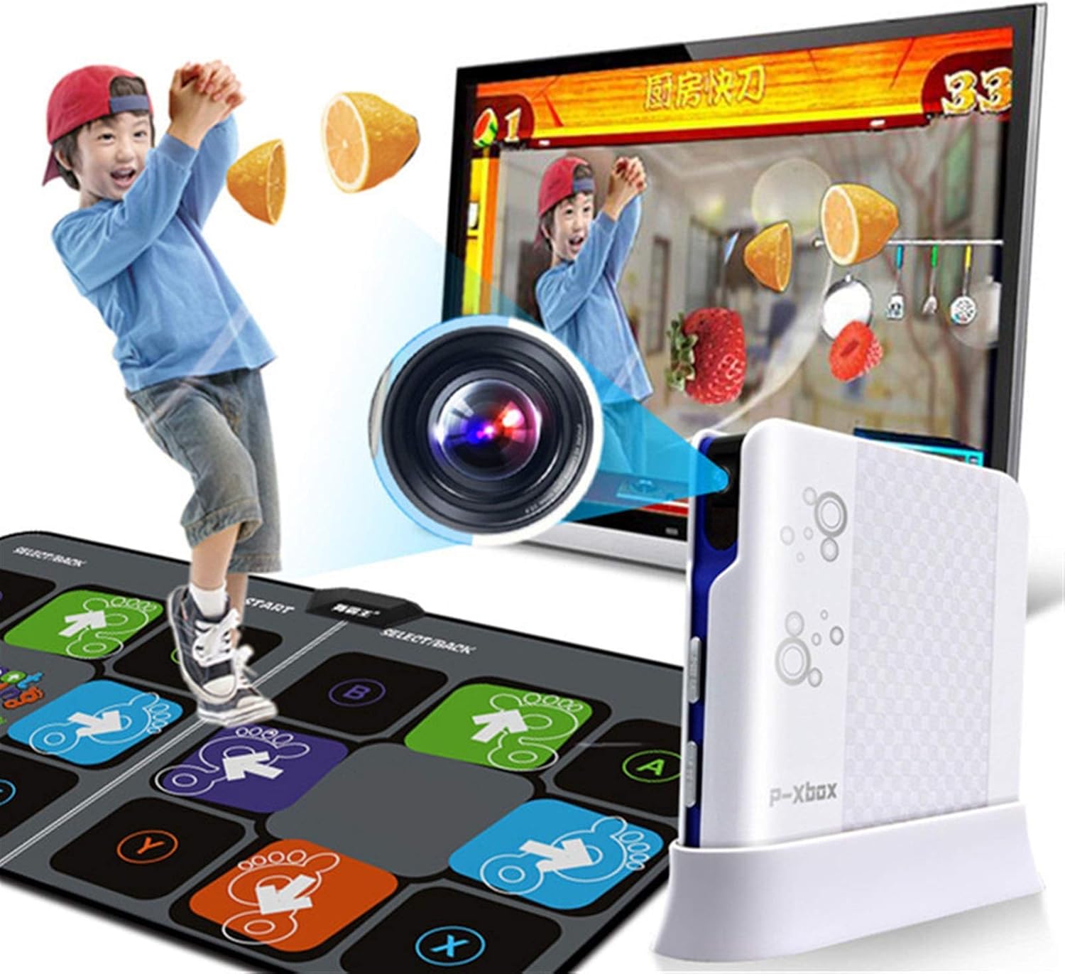 Step Dance mat Somatosensory Dance Machine, Dancing Blanket Fitness Sports Games Dance Blanket Double Dancer Step Pads
