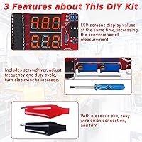 Vista 6 de MiOYOOW Kit de Práctica de Soldadura, Kit de Generador de Señal Ajustable PWM DIY, Probador de Voltaje y Corriente, Kit de Proyecto Electrónico, Kit