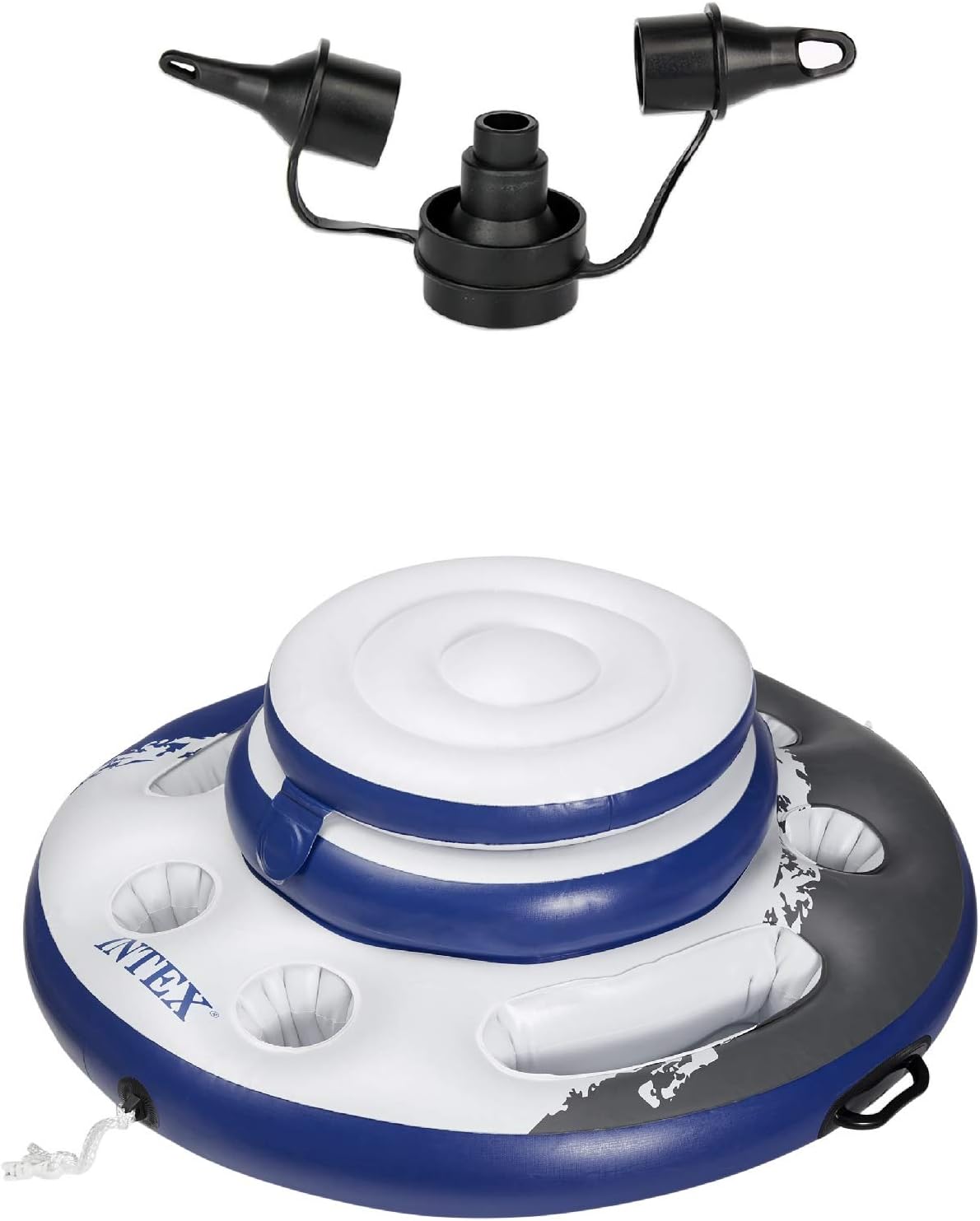 Intex Electric Air Pump with 3 Nozzles w/ Intex Inflatable Beverage