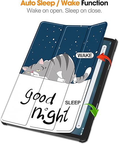 Miniatura 2 de Funda para Tienda Fire Max 11 2023, diseño de animales pintados, ligera, ultradelgada, parte trasera dura, de tres pliegues, con función de apagado