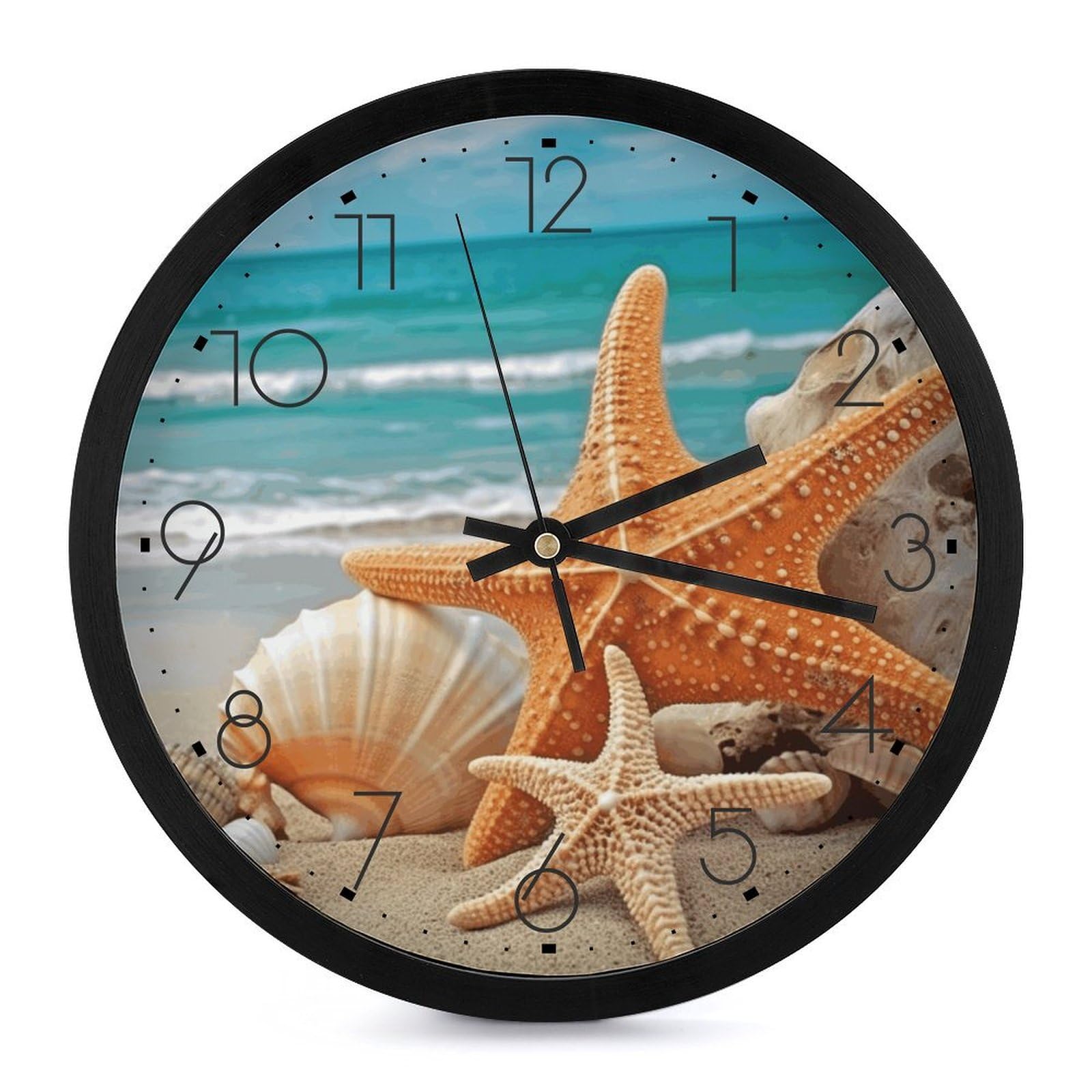 Horloge murale silencieuse sans tic-tac 25,4 cm pour le salon