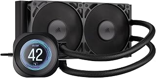 CORSAIR Nautilus 240 RS LCD AIO Cooler, 240mm, Intel LGA1851/1700, AMD AM5/AM4, Low-Noise