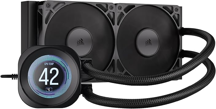 Corsair Nautilus 240 RS LCD Refrigeración líquida de CPU – Pantalla LCD IPS de 2,1