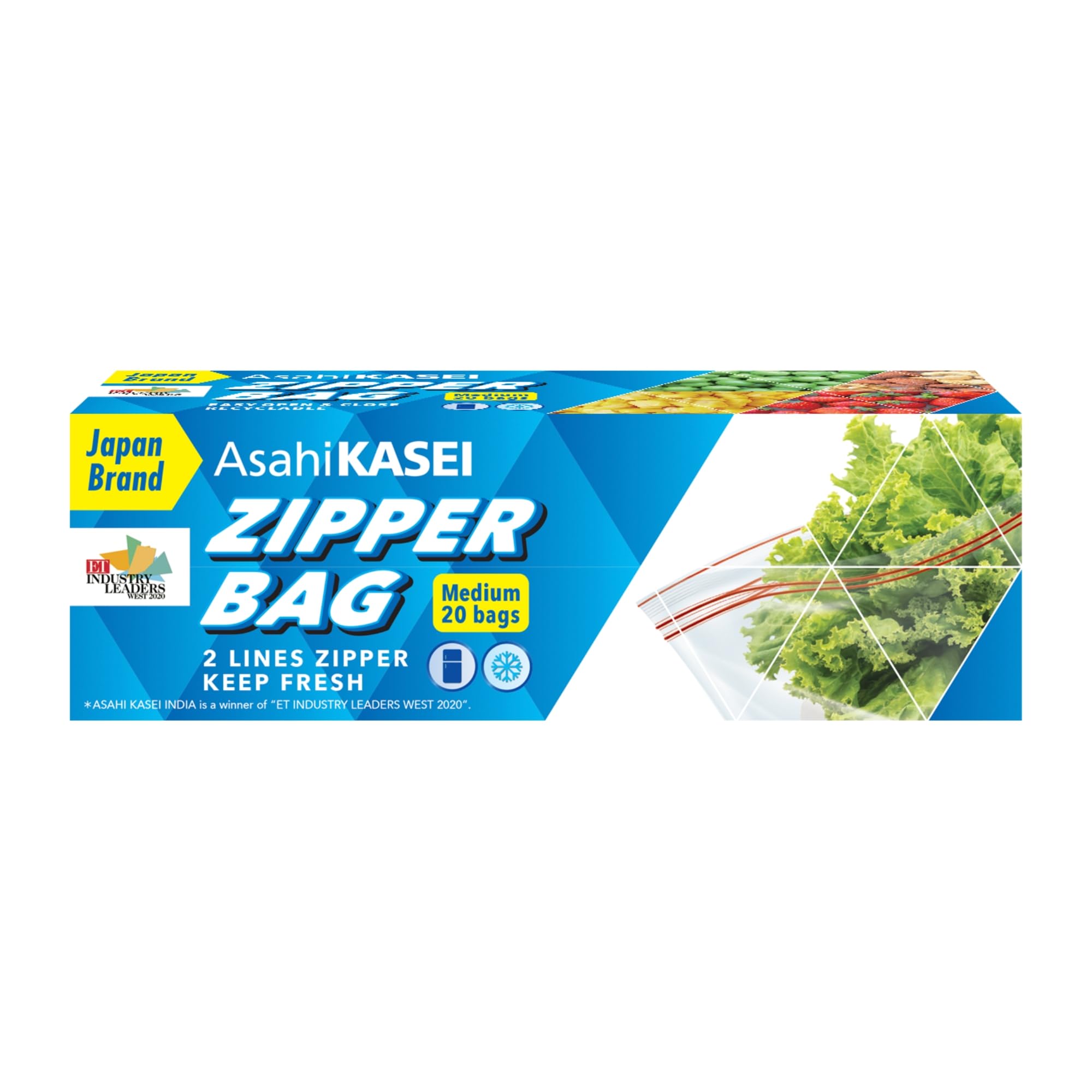Buy Asahi Kasei Medium Zipper Bag | 20 Bags | 100% Leak-Proof