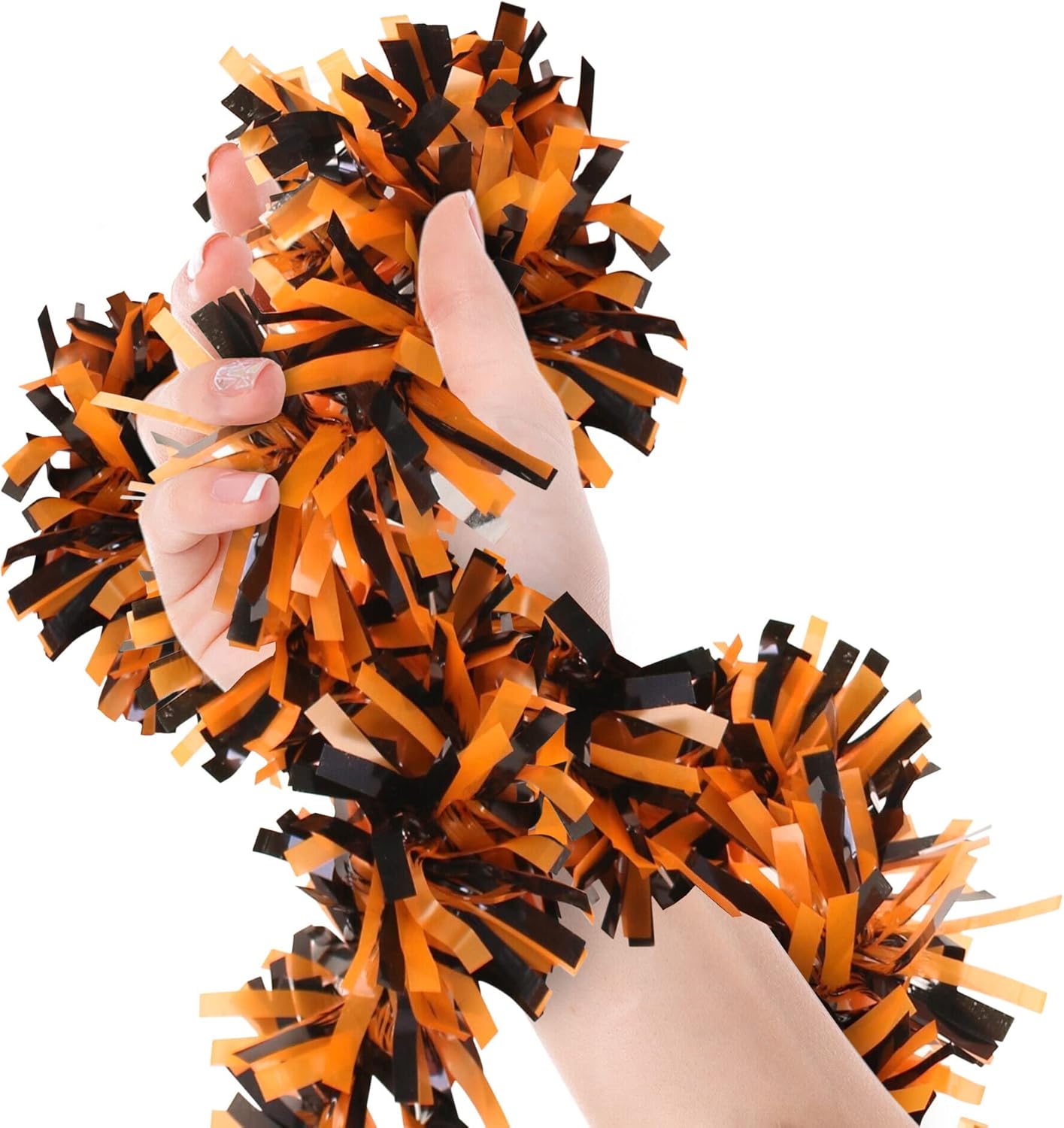 Treasures Gifted Halloween Tinsel Garland 18ft Black and