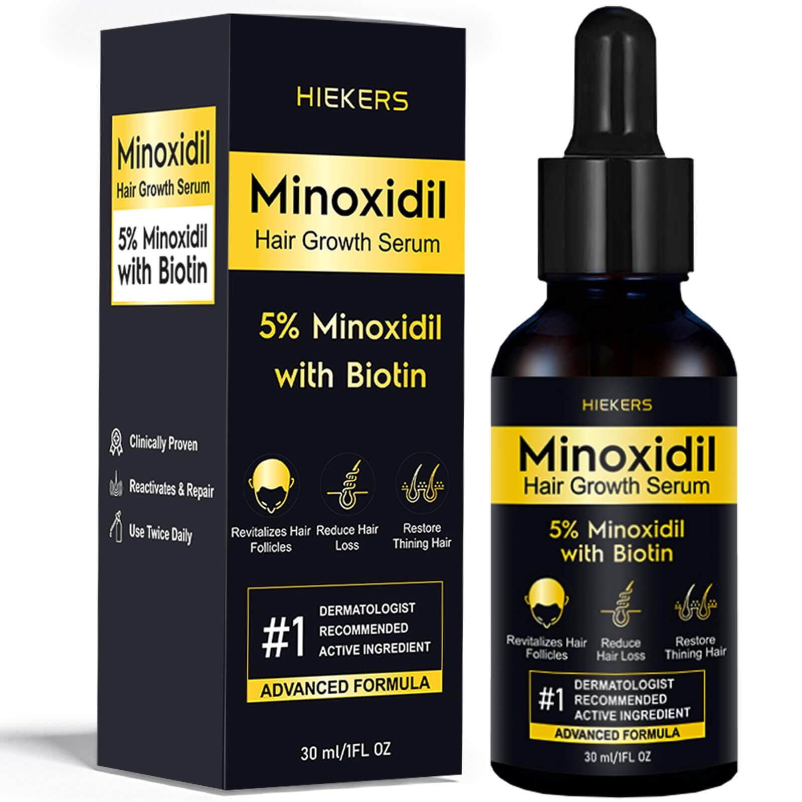 5 Minoxidil for Men and Women Hair Growth with Biotin Hair Loss Treatments Unscented Foam 1 Fl Oz