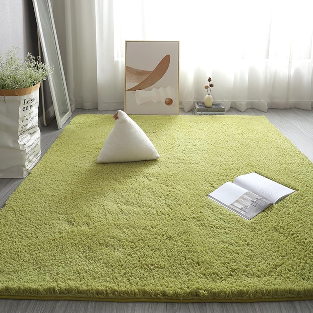 洗えるシャギーラグカーペット 強力滑り止め付き 100×140長方形 ラグ 2