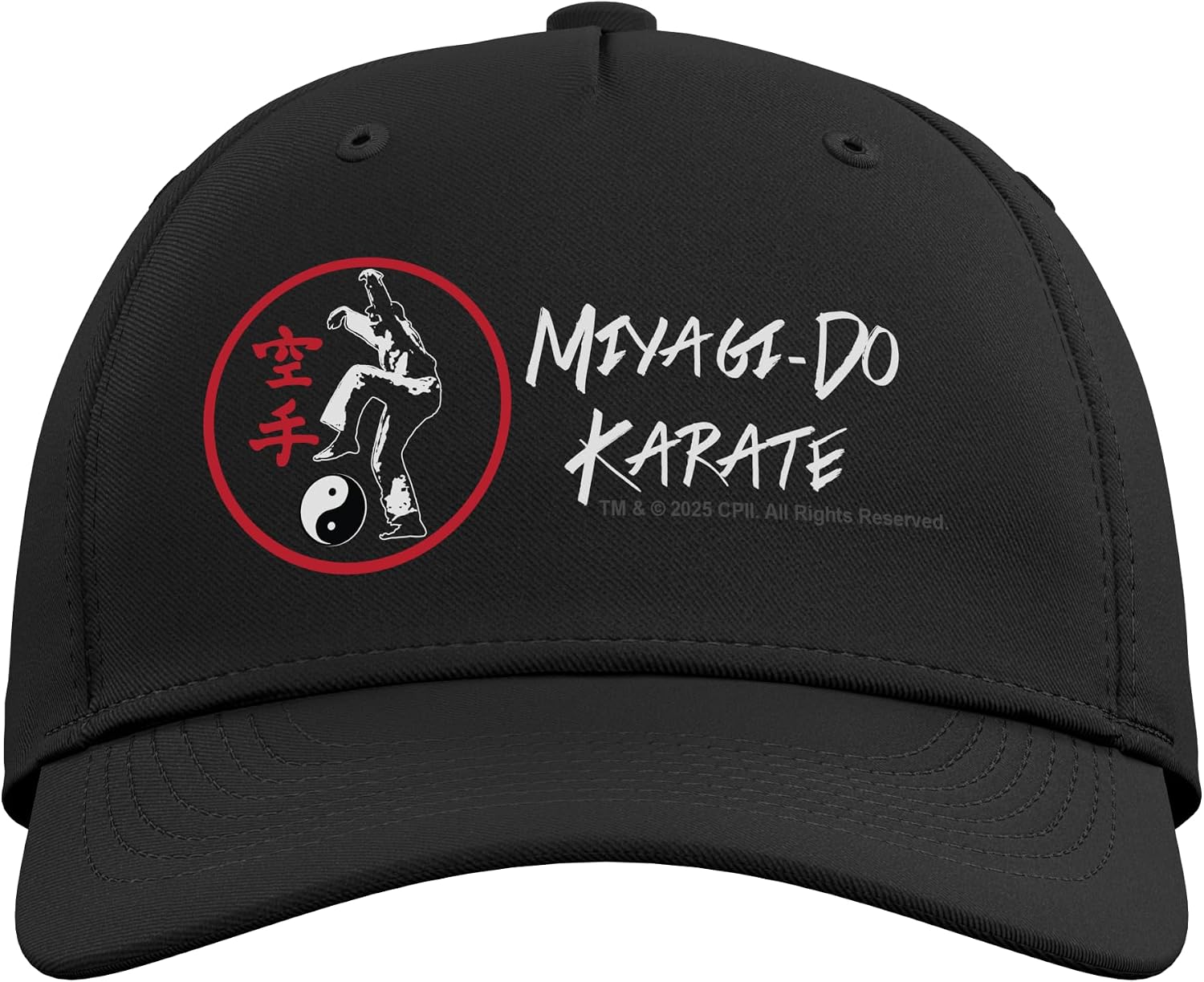 Karate Kid Miyagi-Do Crane Icon Vintage 80's Movie Adjustable Printed Baseball Hat