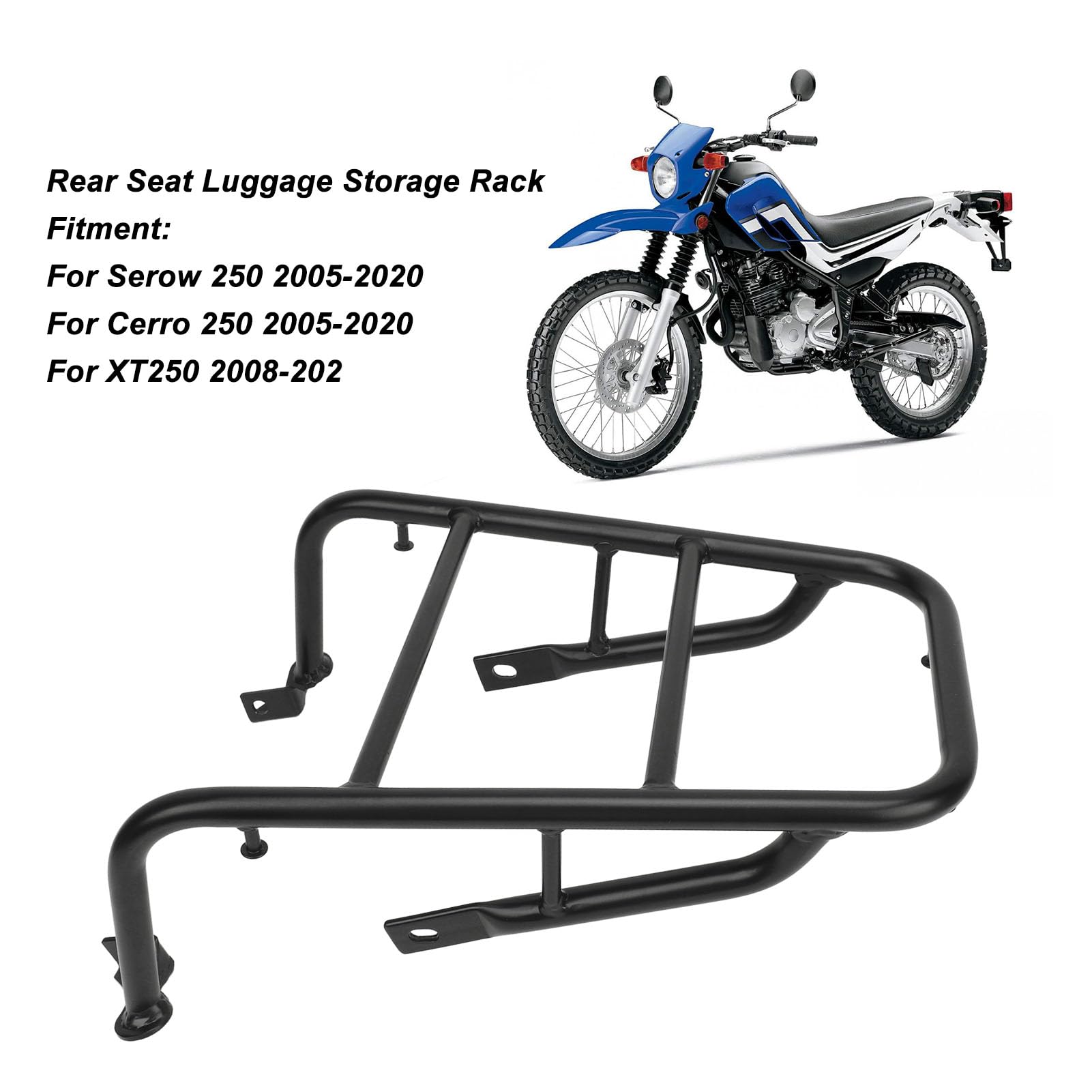 Motorcycle Side Rack Saddle Bag Support Bar Mount Brackets Fit For