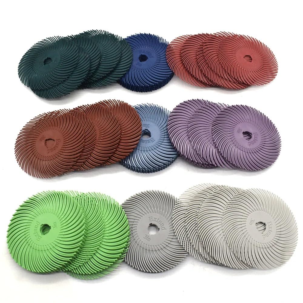 Tarcza gumowa, Szczotka tarczowa z włosia 3 cale 75 mm 10 szt. Polerka trzpień biżuteria drewna uchwyt tworzywa sztucznego(10pcs 5000 grit)