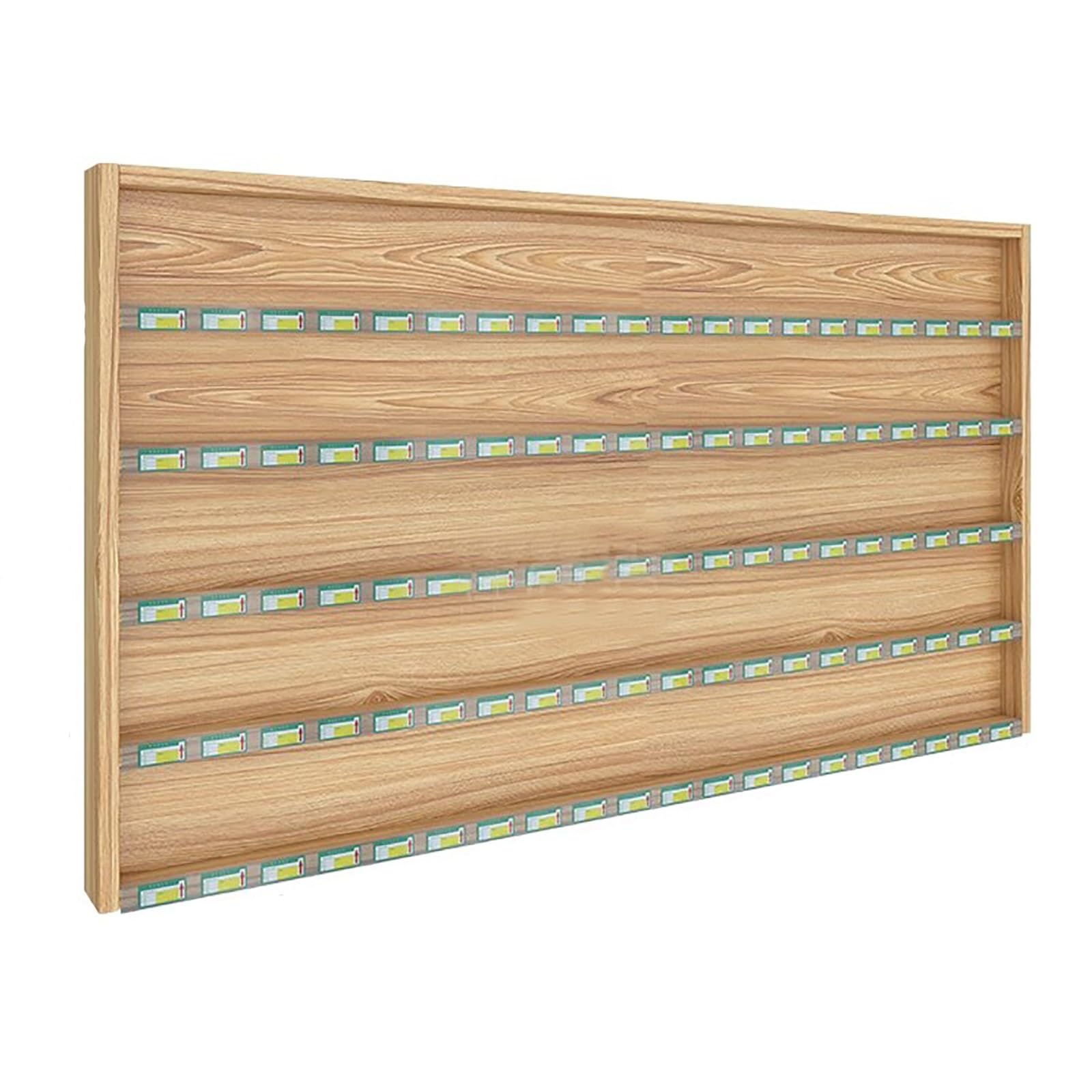 Présentoir de comptoir rectangulaire en bois pour civettes et bureaux de tabac