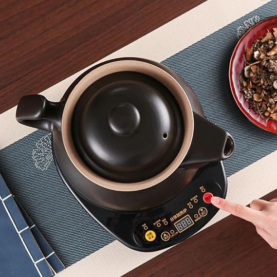 Household Fully Automatic Traditional Chinese Medicine Electric Frying Kettle Boiling Casserole Container Ceramic Family Herbal Maker