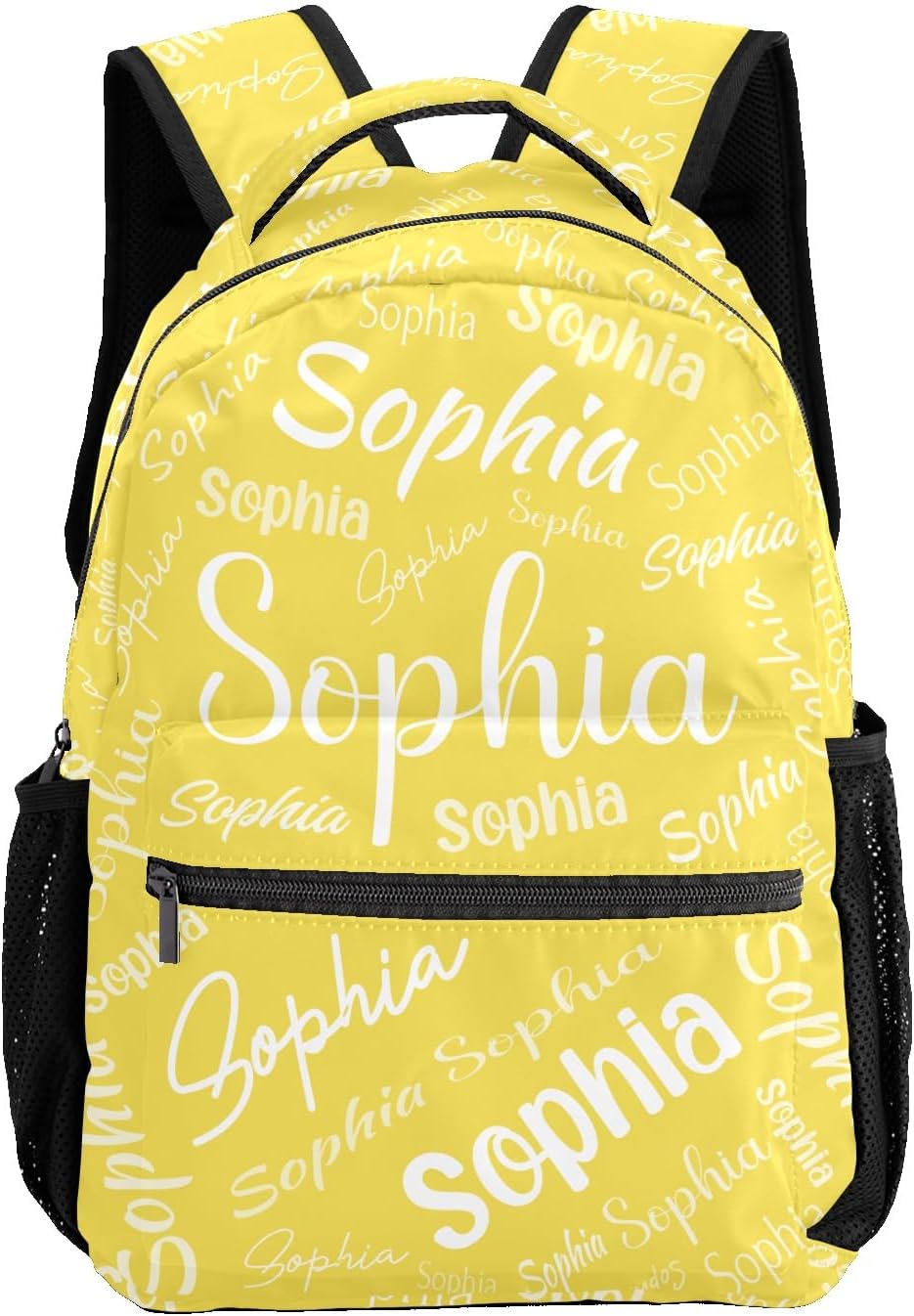 ZAACUSTOMPersonalized Backpack for Boys Girls with Name, Polyester Kids Custom School Bag Backpack Bookbag, Elementary Customize Book Bag, Waterproof Customized Back Pack, 1 Pack