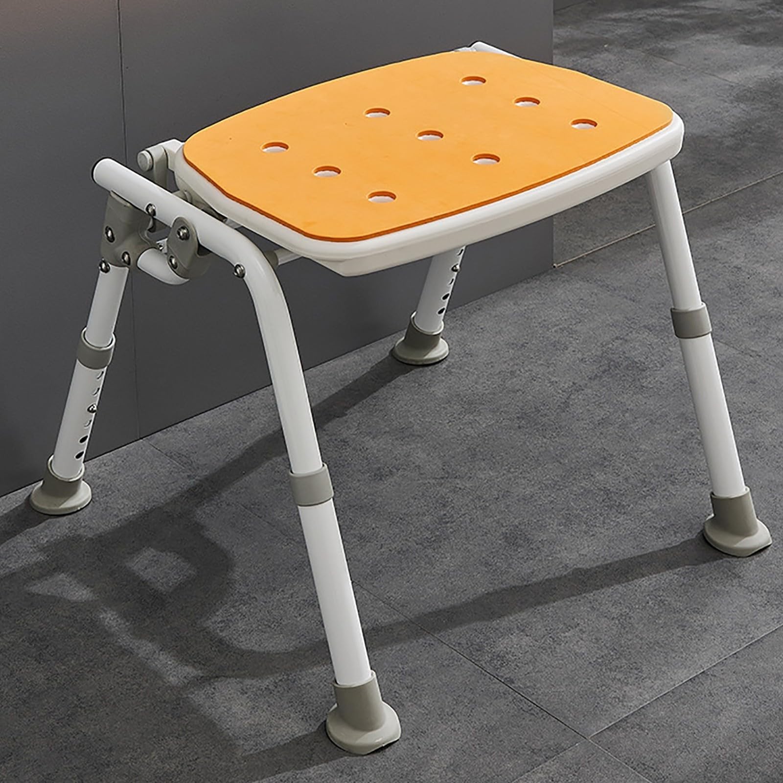 X&Z-XAOY Sillas De Ducha con Cojín De EVA Y Reposapiés Antideslizante Asiento De Ducha Regulable En Altura Taburete De Baño para Ancianos Y Discapacitados Máximo 330 Lbs