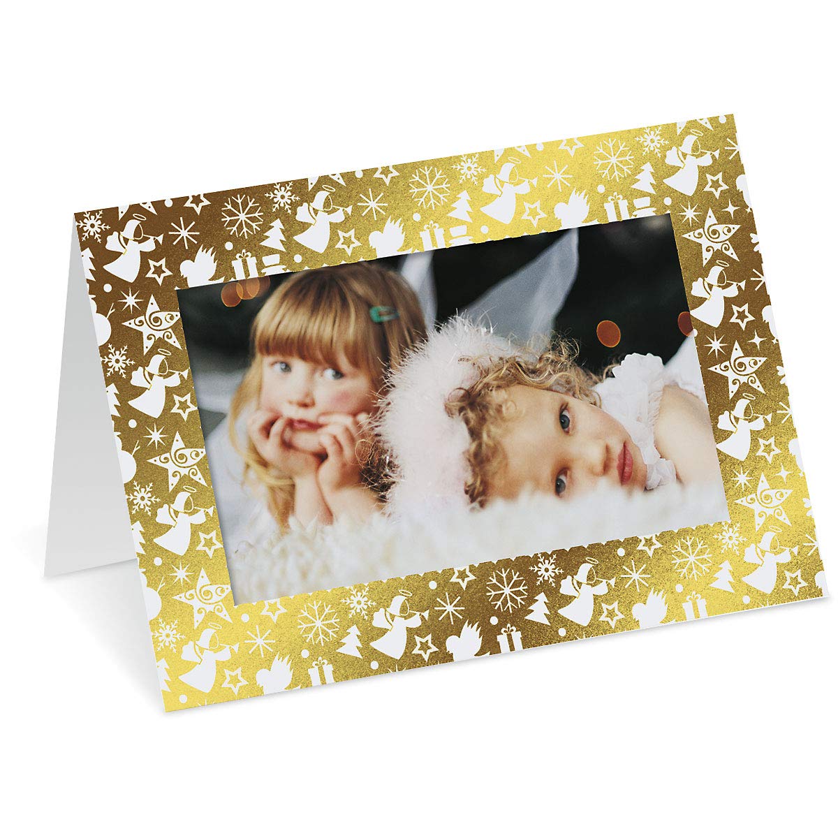 Amazon.com: Current Deluxe Gold Foil Christmas Card Photo Frames