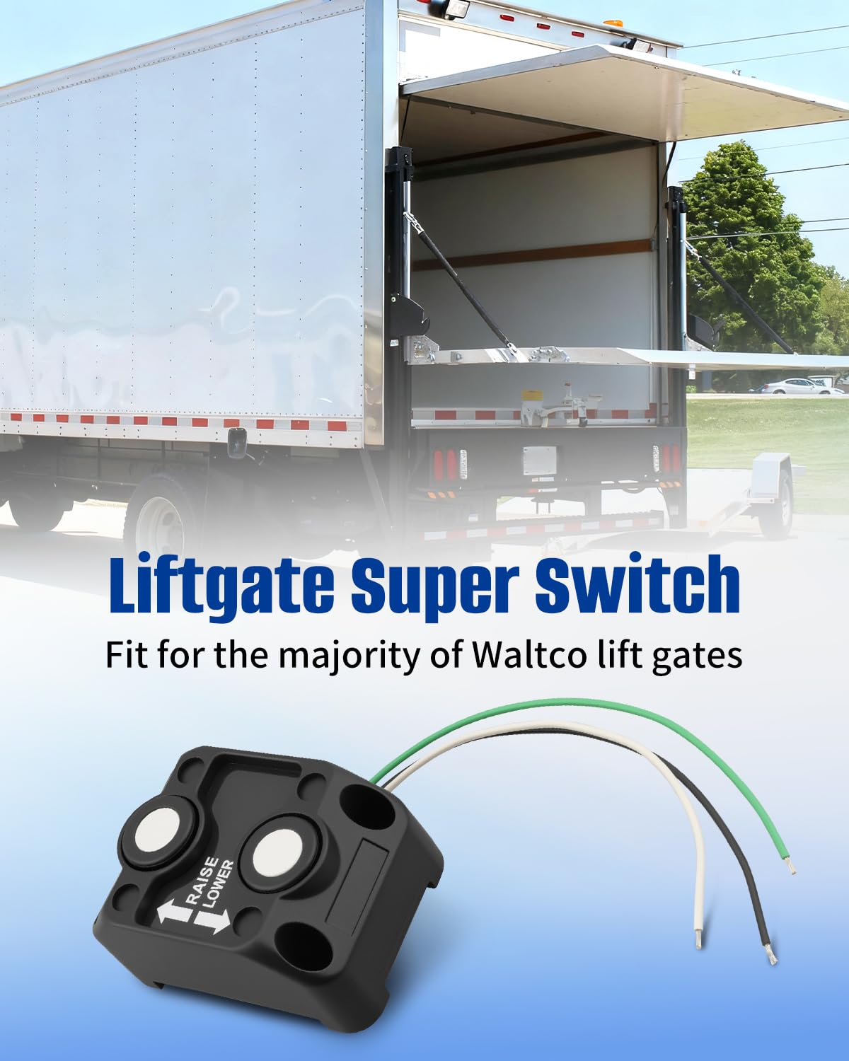 Liftgate Super Switch Fit for Waltco Lift Gates Switch Button with 3 Wire Raise Lower Function Replace 800000425 80001431 80000429 10099300 10099320