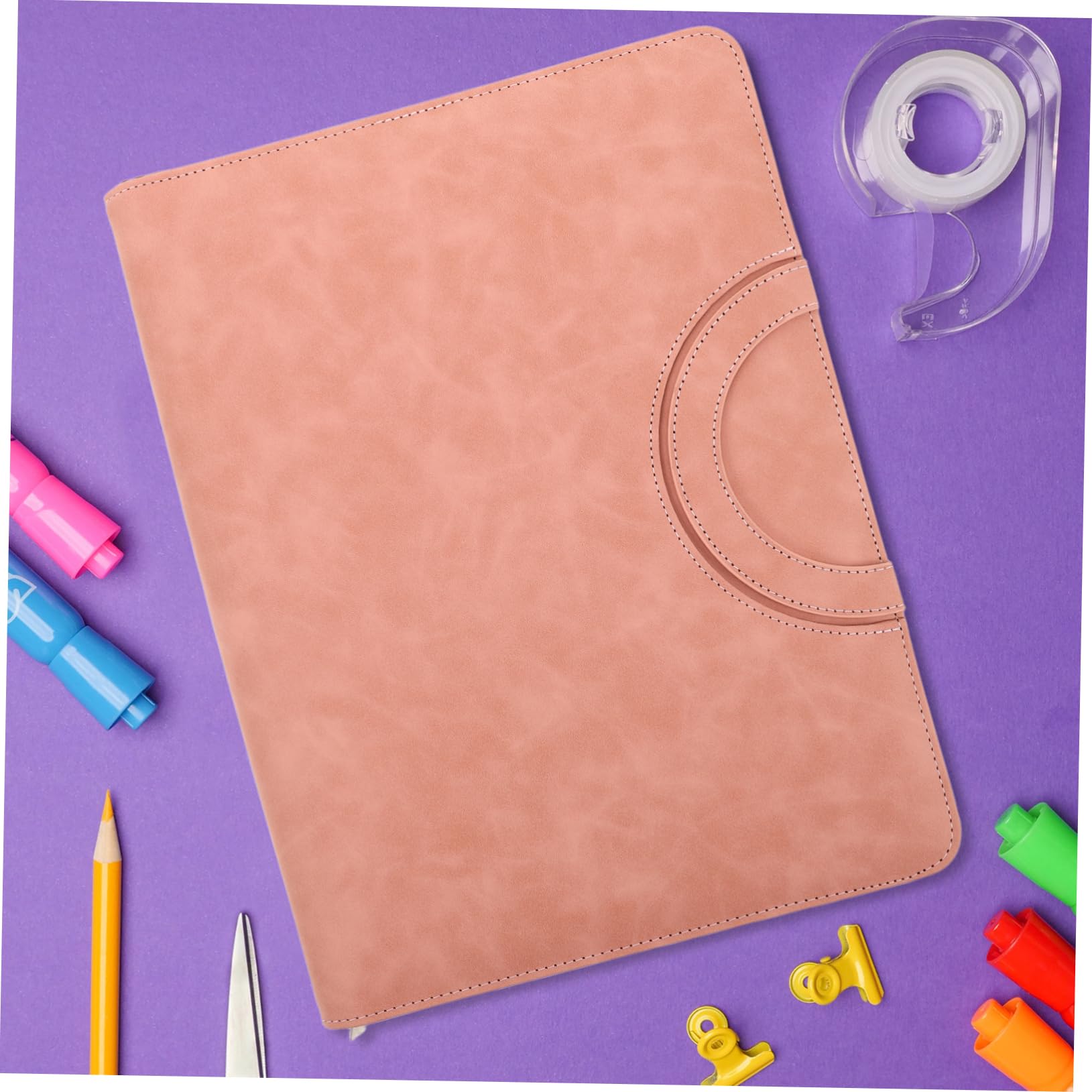 Organizer per Documenti A4 in Pu con Chiusura a Cerniera Sicura, Custodia Porta Documenti Rosa per Viaggi e Utilizzo Quotidiano, Protegge Certificati e Passaporti