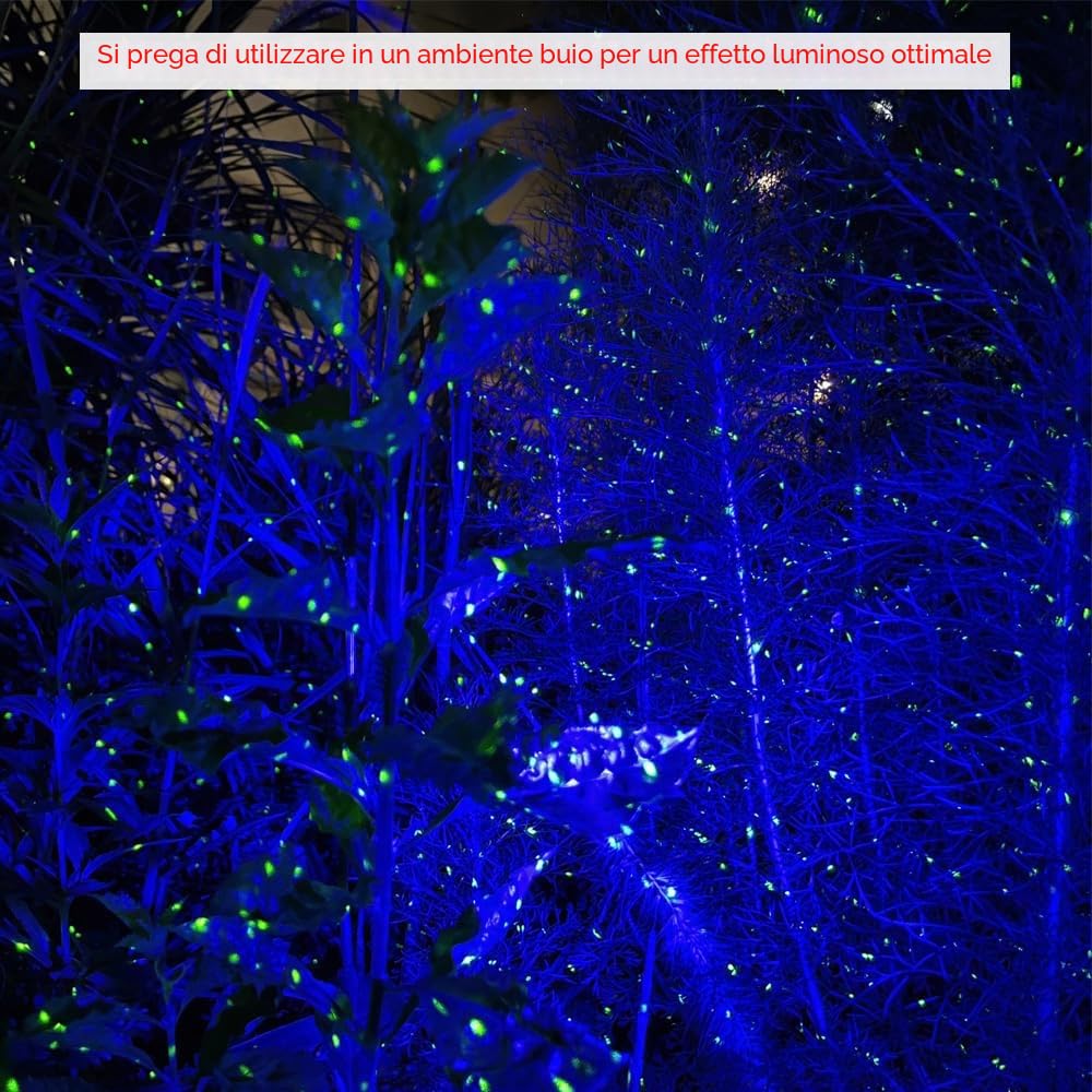Firefly - Luci da giardino a forma di stella, proiettore laser, luci natalizie per giardino, prato, cortile