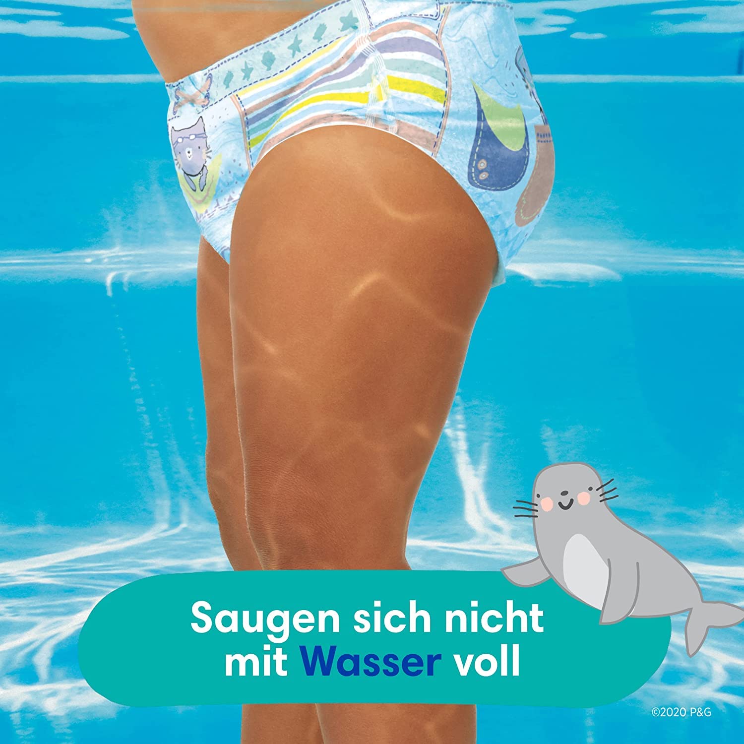 Pampers Schwimmwindel Set mit Splashers (Größe 5-6, 10 Schwimmwindeln) und Windeln Pants Größe 5 (12-17kg, 144 Stück) Premium Protection, Junior, MONATSBOX, Baby Erstausstattung Für Neugeborene