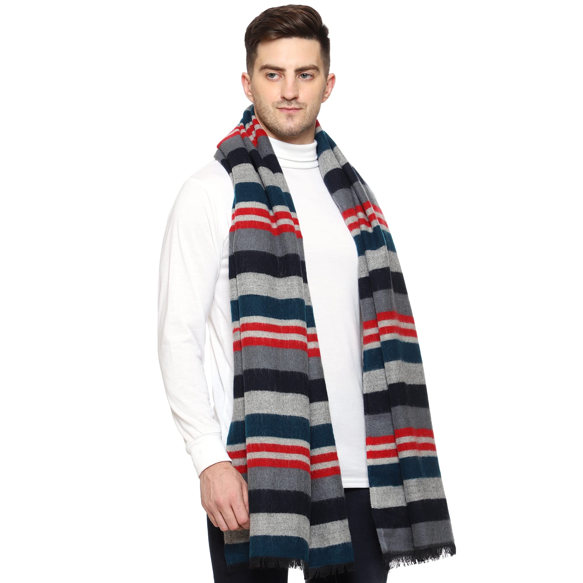 Men's Cashmere Soft Feel Warm Wool Muffler/Scarf/Stole (Size: 27x80 in) - GM2-image-23