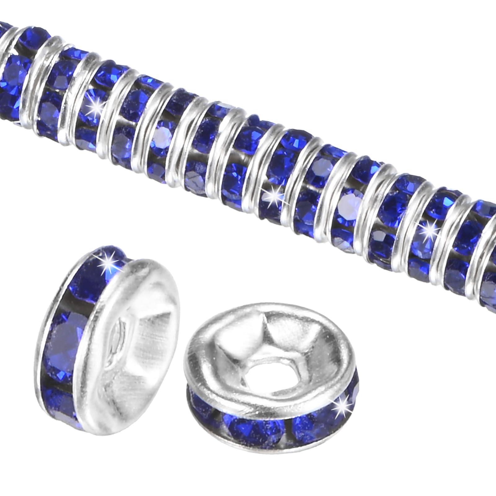 Perles d'espacement rondelles de 6mm en cristal de qualité pour bijoux d'exception