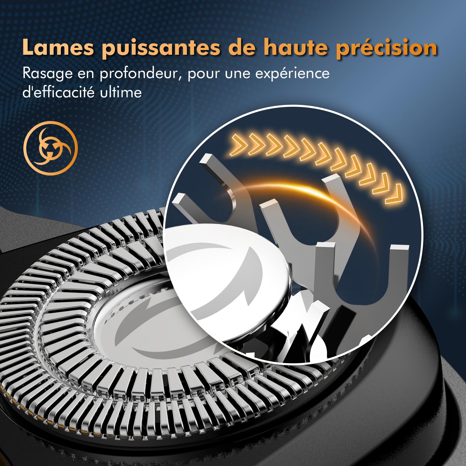 Rasoir Tête Chauve Homme 6D, Rasoir Électrique Homme Étanche IPX7, Tondeuse Crâne Chauve Sec & Humide,150 Mins d'Autonomie, Tête Magnétique, Écran LED Shaver, Idée Cadeau Homme
