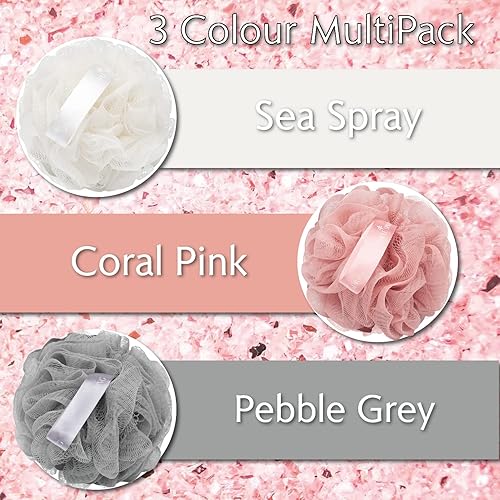 Miniatura 3 de Temple Spring Esponjas de luffa recicladas, accesorios de ducha de baño, esponja de baño de lufa, exfoliante corporal exfoliante, puf exfoliante