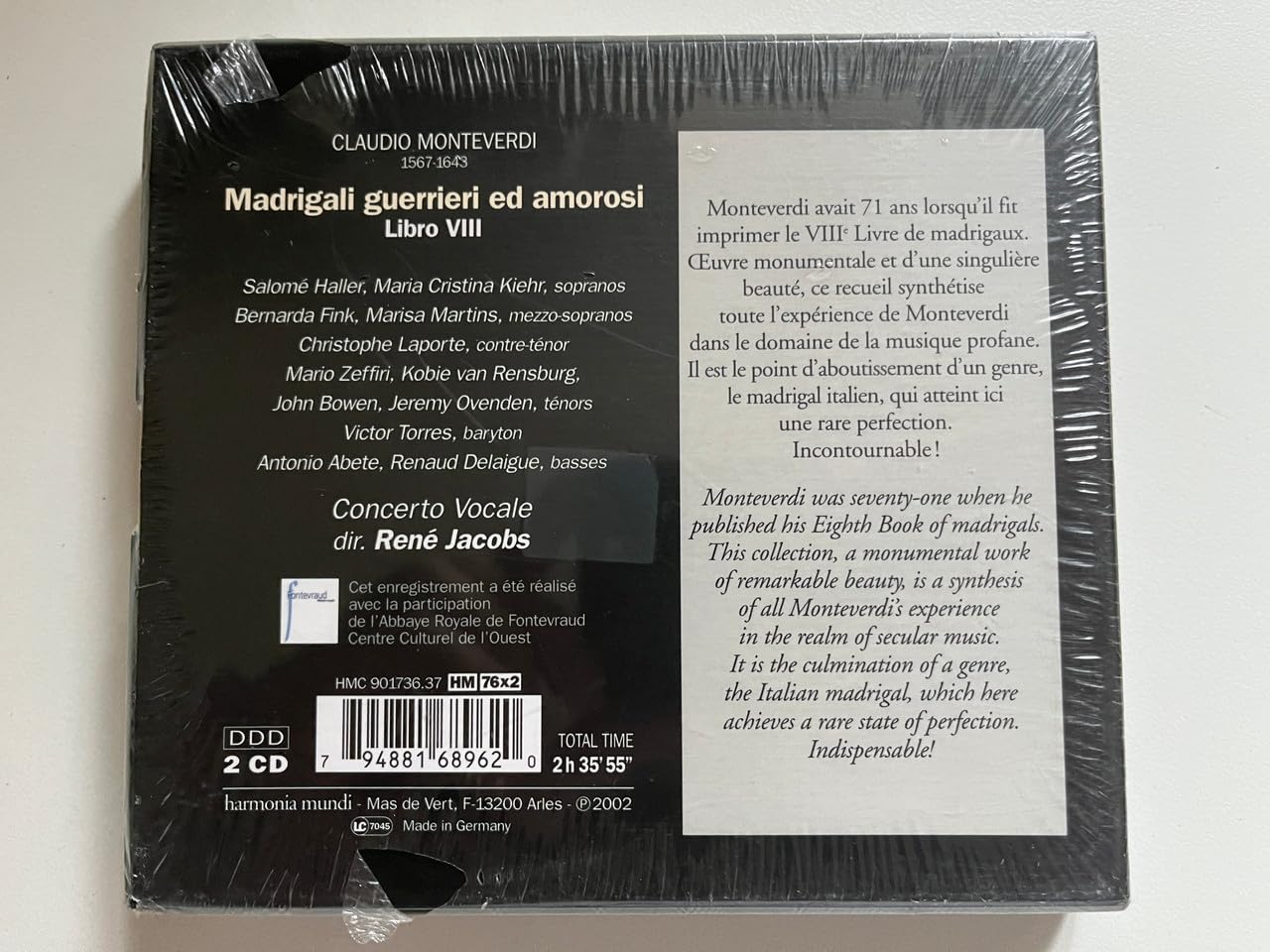Monteverdi: Madrigali Guerrieri ed Amorosi