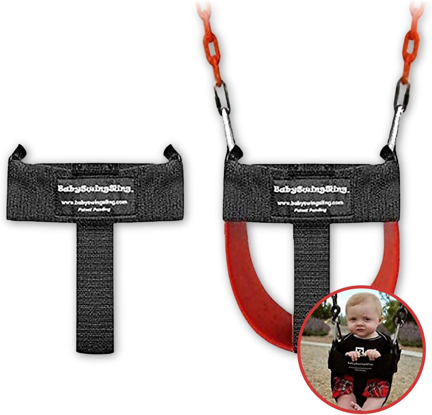– This Baby Swing Attachment Converts Standard Park Swings for Infants and Toddlers – Portable, Lightweight, Holds Up to 50 Pounds – Ideal for Swing Training This Summer