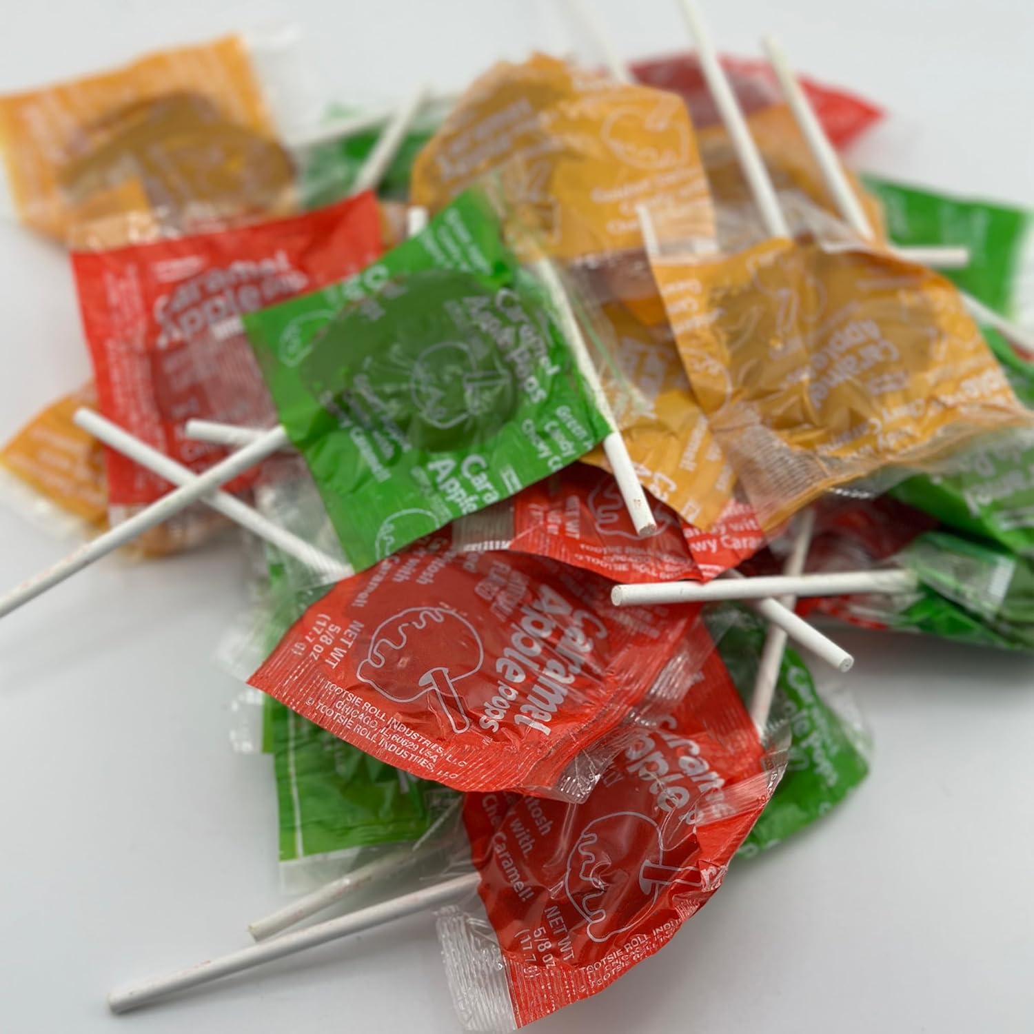 Orchard Apple Caramel Lollipops Bulk 4LB Bag Halloween Candy by Rebel Smuggling Galactic Emporium