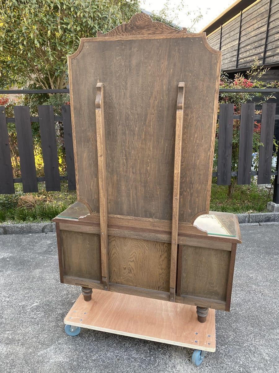 H19K39 神戸洋家具 永田良介商店 ドレッサー 永田良介商店 神戸洋家具 ドレッサー 化粧台 三面鏡