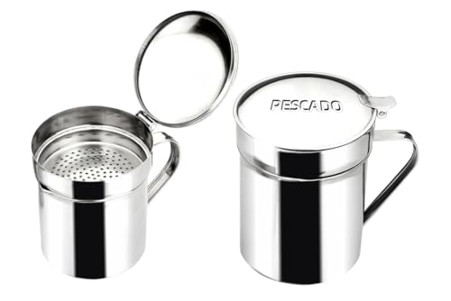 Grasera de INOX para Pescado 0,50L con fácil manejo, Ideal para cocinar y Servir Platos de Pescado de Manera práctica.