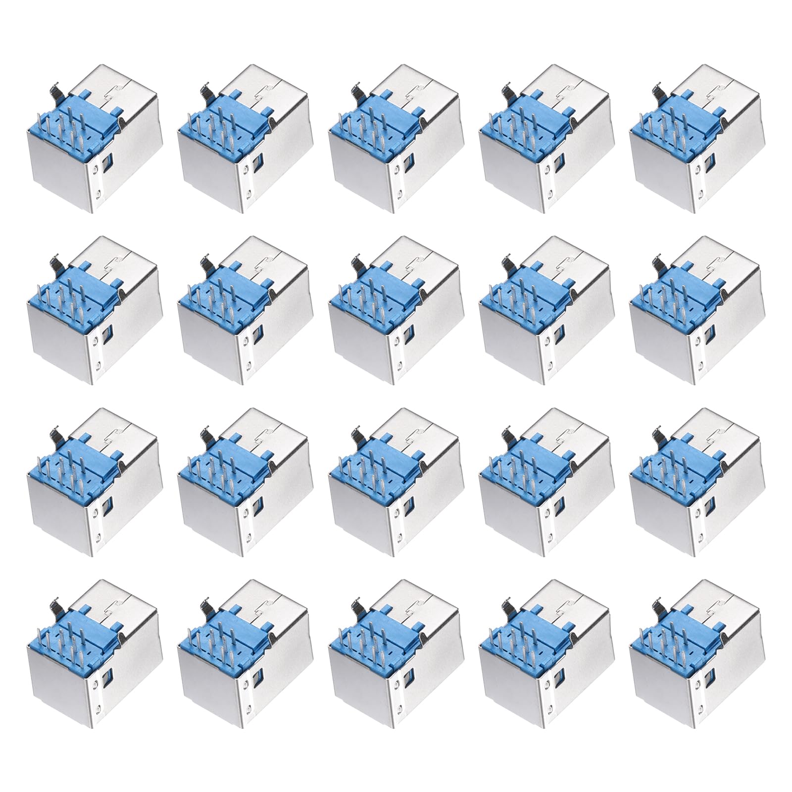 Conectores USB 3.0 tipo B de 9 pines y 90 grados para reparar proyectos de electrónica 7