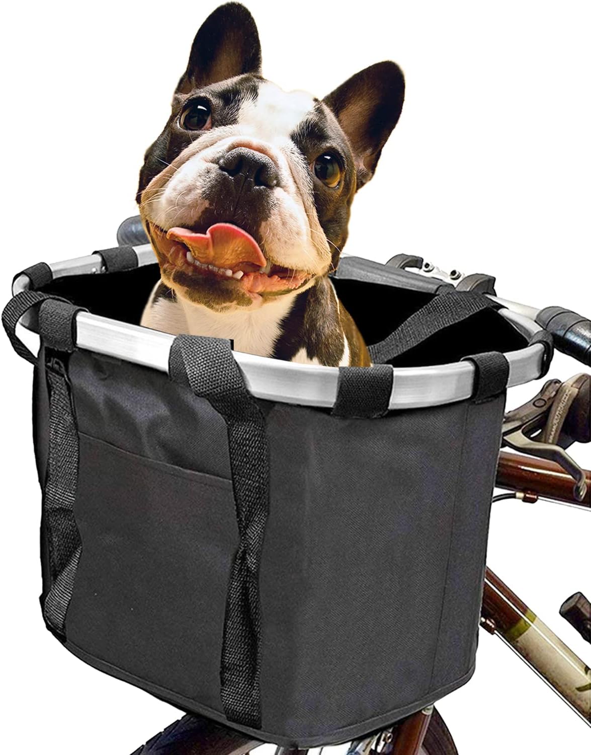 Bicycle Basket Dog Bike Handlebar Basket Front,Small Pet Cat and Dog