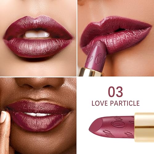 Miniatura 89 de Oulac Lipstick & Lipliner Set 3PCS High Impact Lipcolor with Moisturizing Formula, Vegan Beauty, Full-Coverage Lip Color, Gift Lipstick for Women