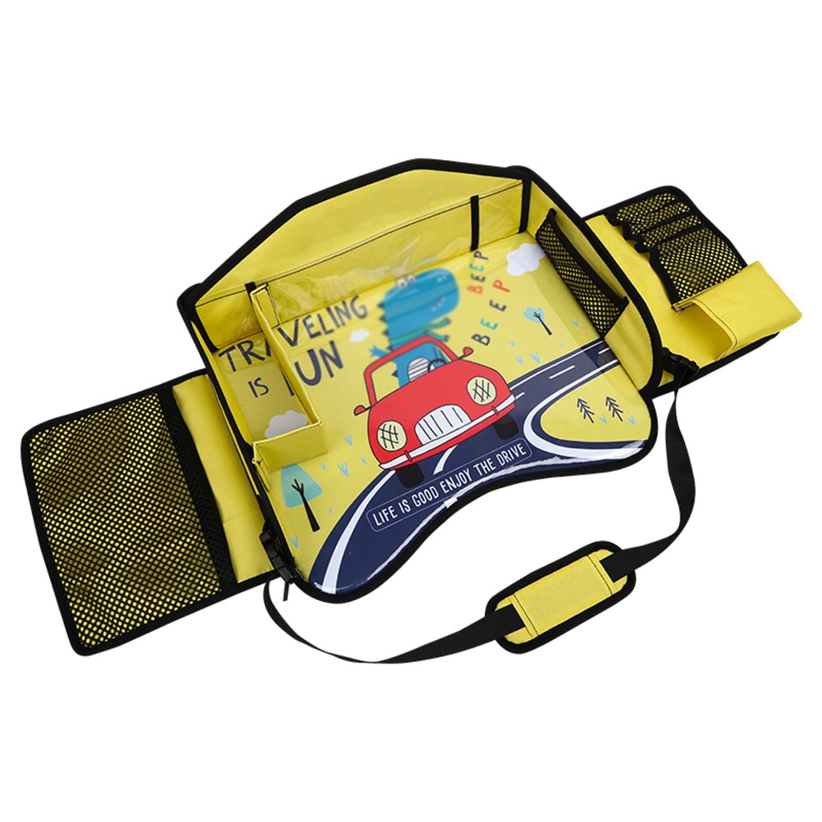 Vassoio Da Viaggio Per Seggiolino Auto Bambini - Tavolino Portatile Per Auto E Aereo - Foto 8